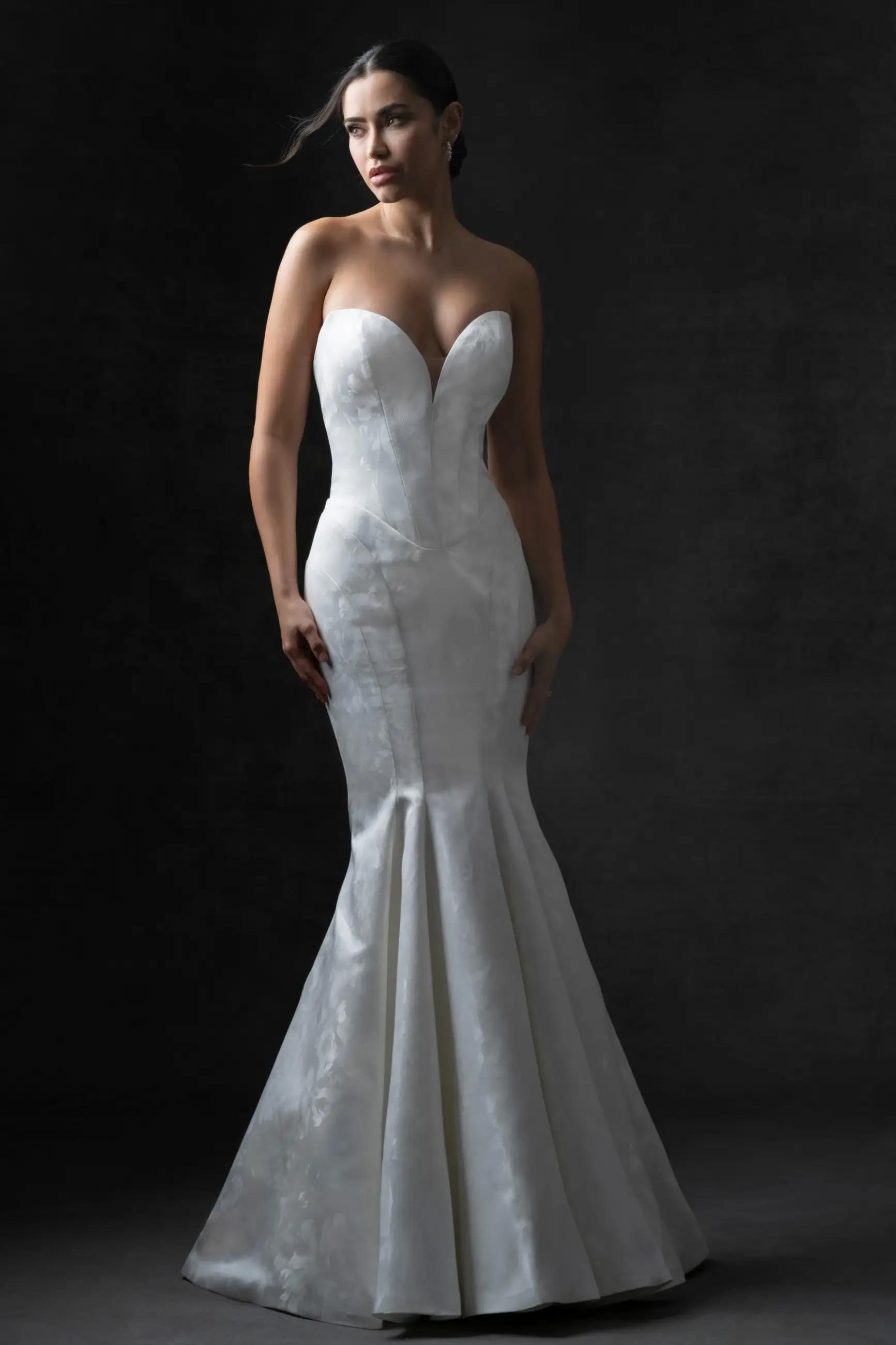 Model wearing Allure Couture wedding gown