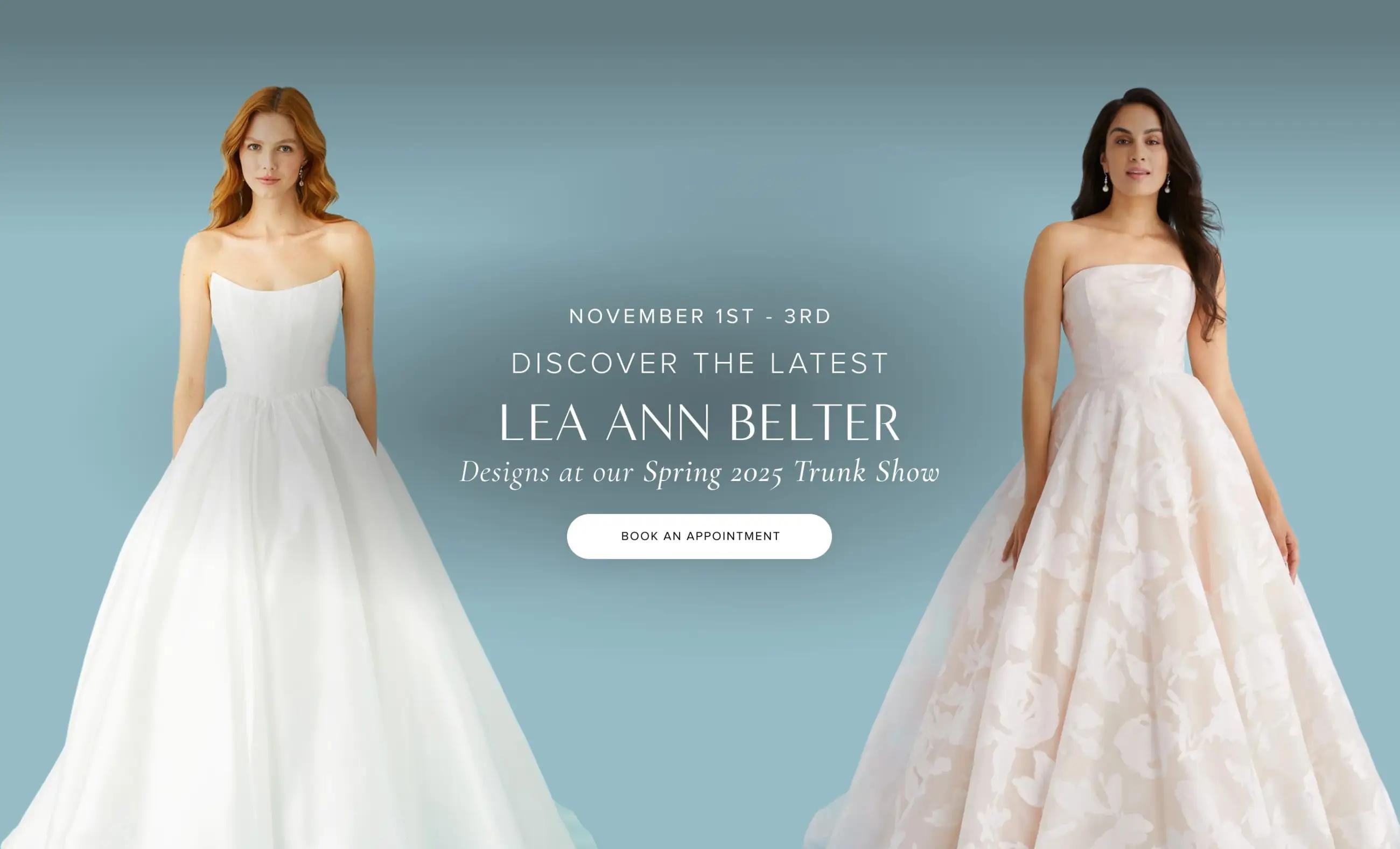 lea ann belter trunk show banner