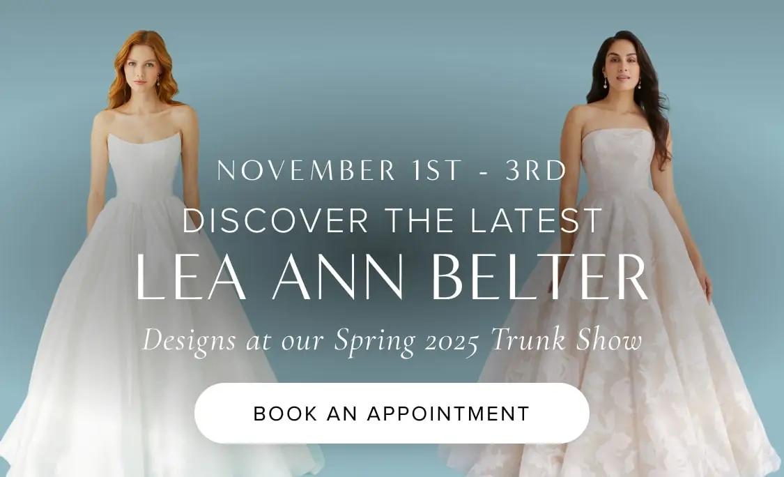 lea ann belter trunk show banner