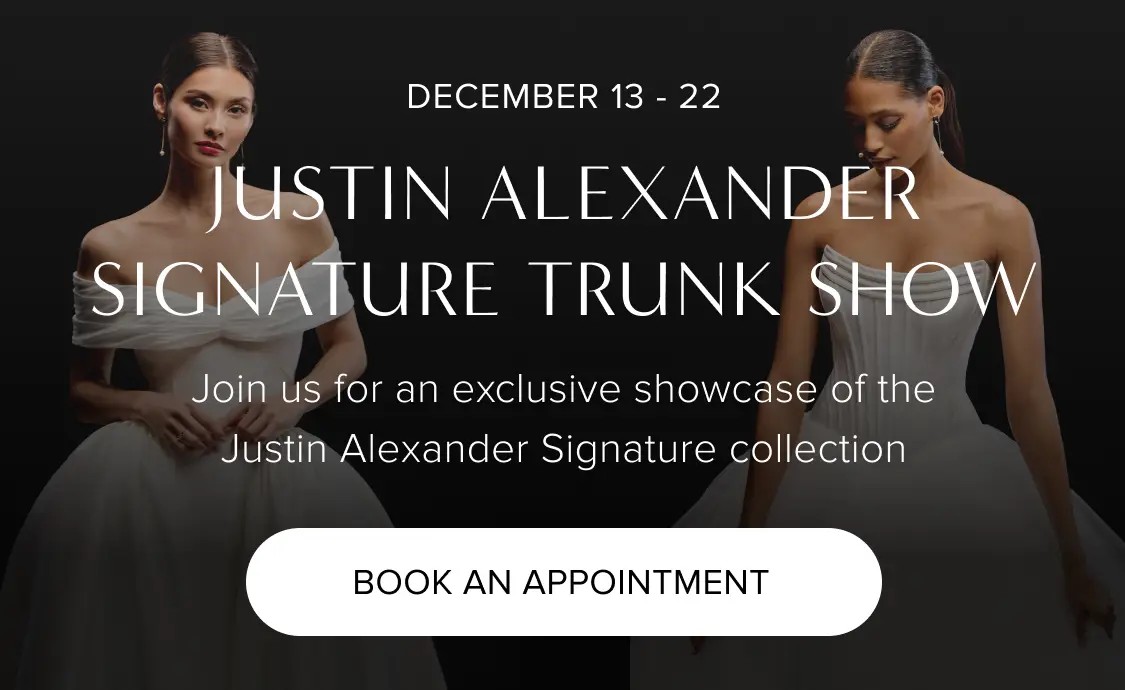 Justin Alexander Signature Trunk Show mobile banner